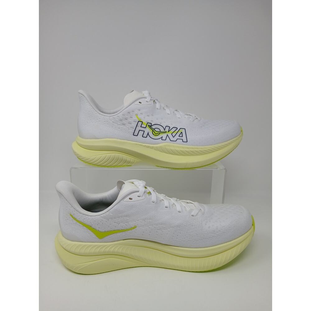 HOKA Mach 6 in the White Neon Hoka Citrus Women’s US Size 10.B New 1147810/WNH - Picture 4 of 16